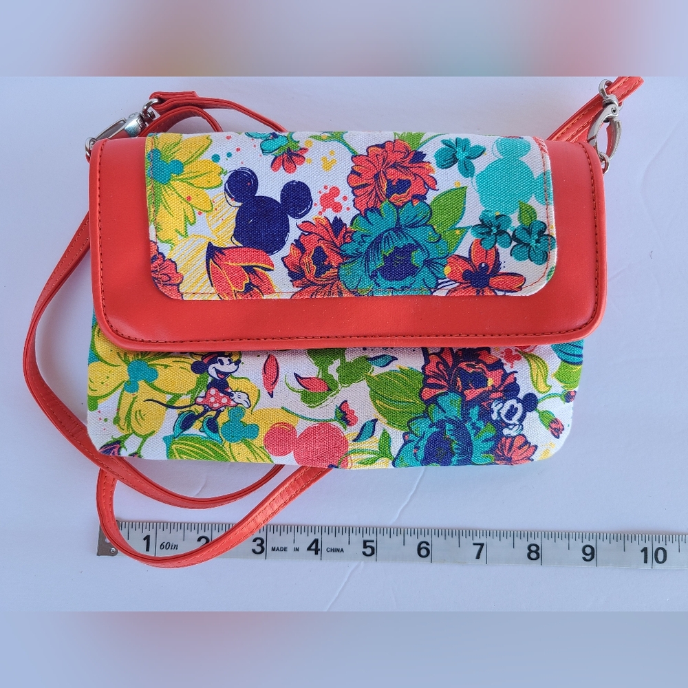 Disney Floral Crossbody Bag Vibrant Multicolor Design